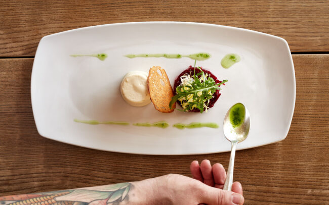 Chefkoch Michael Garcia Lopez im Hotel Krone Hittisau